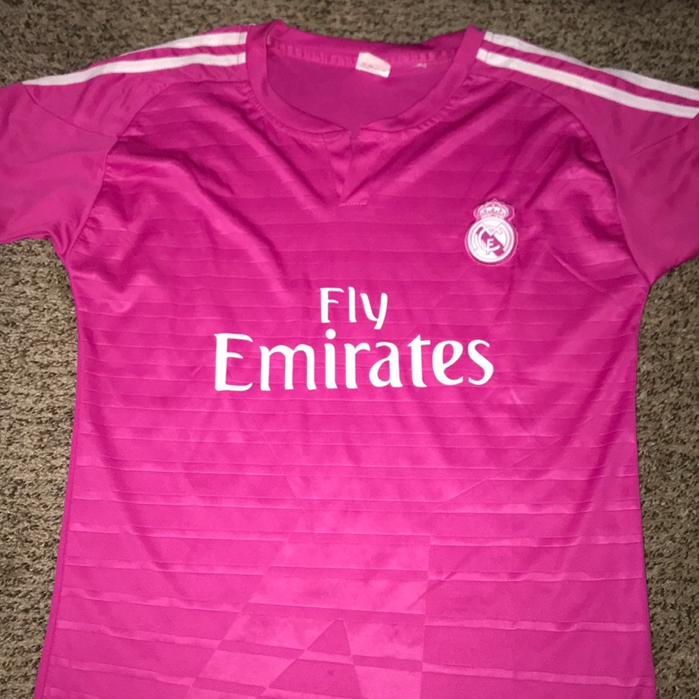 Real Madrid Fly Emirates Pink Jersey